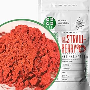 Gevriesdroogde Aardbei Poeder | Freeze Dried Fruit Strawberry Powder | Geen Toegevoegde Suikers, Vegan Glutenvrij