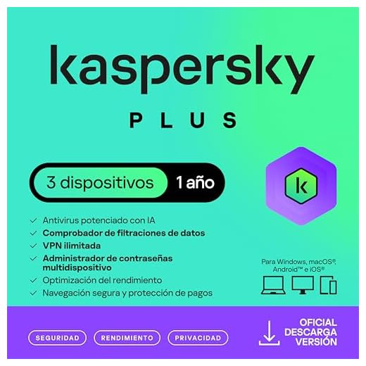 Kaspersky Plus Internet Security 2024 | 3 Dispositivos | 1 año | Anti-Phishing y Firewall| VPN ilimitada | Gestor de contraseñas | Protección Bancaria en línea | PC/Mac/Móvil | Código por email