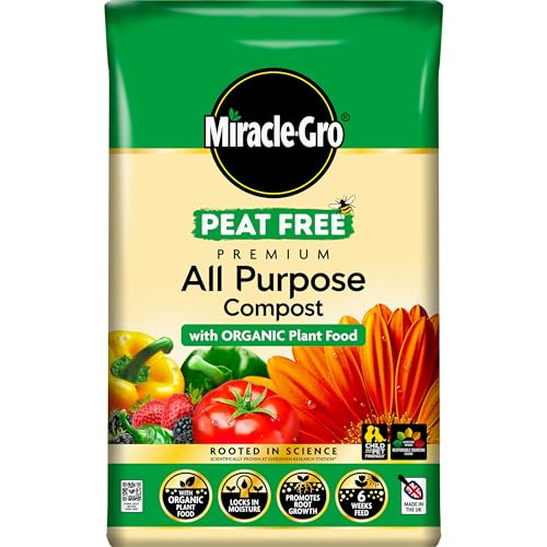 Miracle-Gro PEAT FREE Premium All Purpose Compost with Organic Plant Food 40 Litres