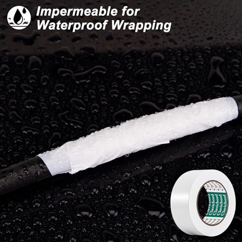 Image of CLAVICHORD White Duct Tape Heavy Duty - 3 Rolls Total 105 YDS Waterproof No Residue Tear by Hand Strong Adhesive White Duct Tape for All Purpose Home Repairs,Industrial Professional Use