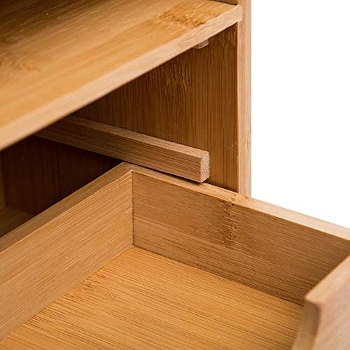 Vencier Mini Desk-Top Storage Organizer 2 Shelf & 2 Pull Out Drawers Stationary Office Supplies