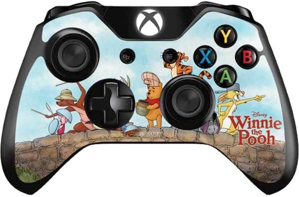 Skinit Decal Gaming Skin Compatible with Xbox One Controller - Officially Licensed Disney Winnie The Pooh All Characters Design