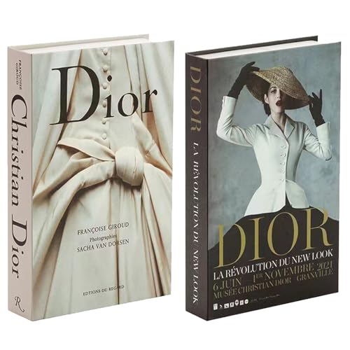 GNAUMORE Faux Livre Decoration,Beaux Faux Livres pour La Décoration,Faux Livre Boite de Rangement,Livres Décoratifs pour la Décoration Intérieure,Style de Décoration D'Étagère Noir et Blanc 2PC