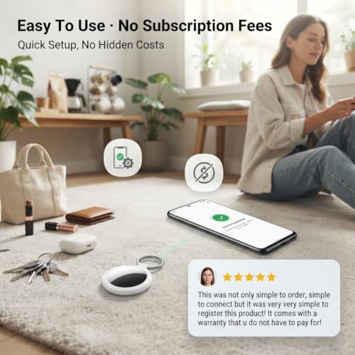 Air Tags-4 Pack for Android Air Tracker Tag 2 Year Battery Life Replaceable - image 4