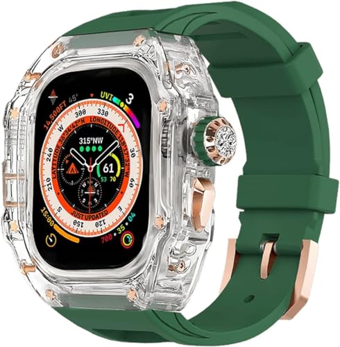 CEKGDB vP[X^NE{^tbfSoh Mod LbgA Apple Watch oh Ultra 8 7 6 5 4 SE 44mm 45mm 49mm n[h PC Jo[ANZT[Lbgp(K,45mm)