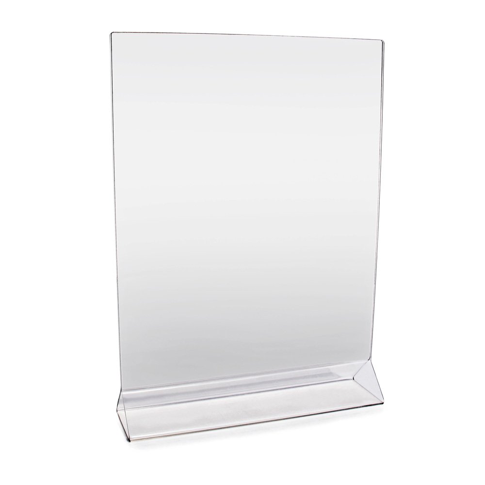 New Star Foodservice 23039 - Tarjetero acrílico para menú, 20.3 x 27.9 cm, transparente, juego de 12