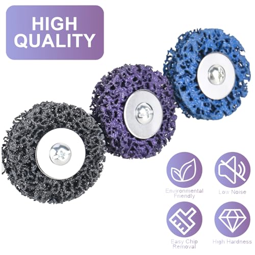 CSD Scheibe50mm,9Stück CBS Reinigungsscheibe Grobreinigungsscheibe CBS Schleifscheibe Set Schleifscheiben für Winkelschleifer (Farbe 1, 50mm, 1, Extra Fein)