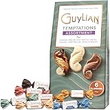 Easter Chocolate Candy Gift Box by GuyLian, Assorted Belgian Chocolates Temptations Seahorses, 6 Gourmet Flavors, Dark, Milk Chocolate Truffles, Hazelnut Praliné, Easter Basket Stuffers for Adults, 4.37 oz, 13 pc