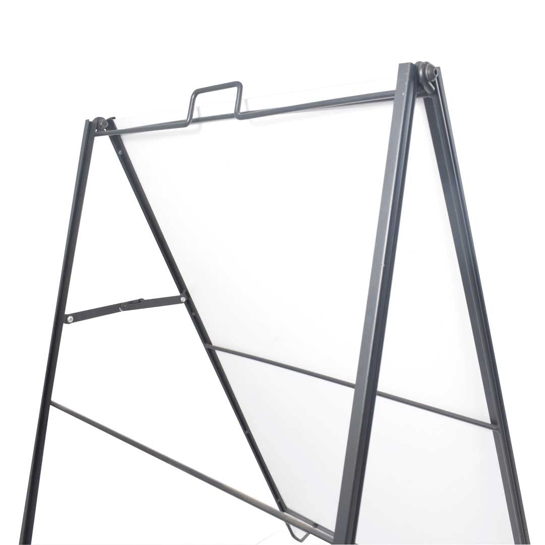 Danieli | Espositore da Terra Con Maniglia per Cartelloni Pubblicitari 60x90 cm. Supporto Bifacciale per Pannello Pubblicitario a Pavimento. Espositore per Esterni a Cavalletto per Avvisi e Poster