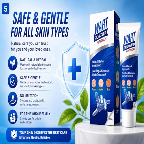 Image of Wart Remover Ointment, wart removal cream for face Wart Removal | Massa Remover Ointment For Skin | Skin Tag Remover Cream | wart remover ointment cream | 100Gm Pack of 1