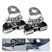 2PCS Universal LED Light Bar Mounting Bracket Clamp Piller Holder Car Auto Offroad Excavator Truck Sedan Saloon Off Road Hood Engine Cover Bonnet Stainless Steel Material