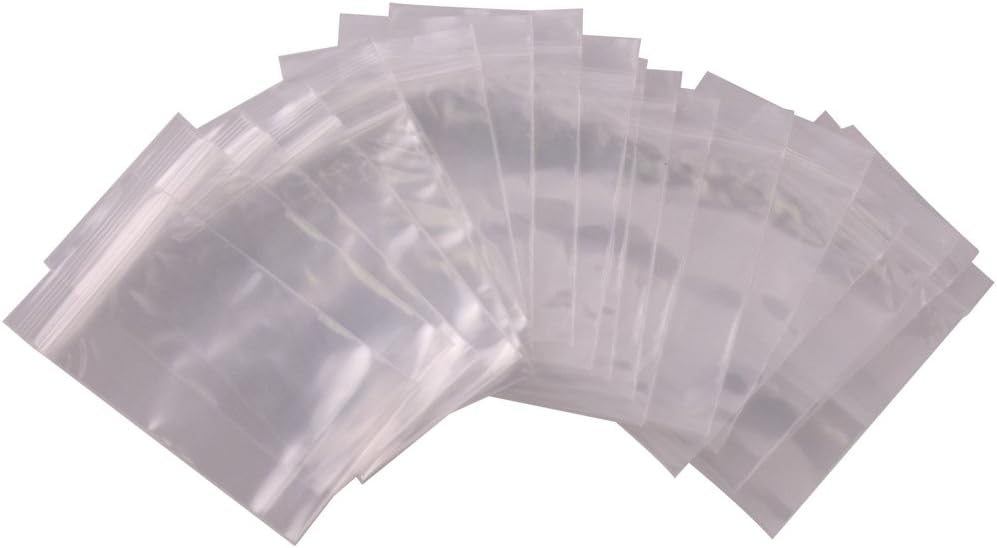 Seismic Audio - SA-B23-100 Pack of 2 Inch x 3 Inch Clear Reclosable Poly Bags - 2 MIL zip lock style 2x3 bag