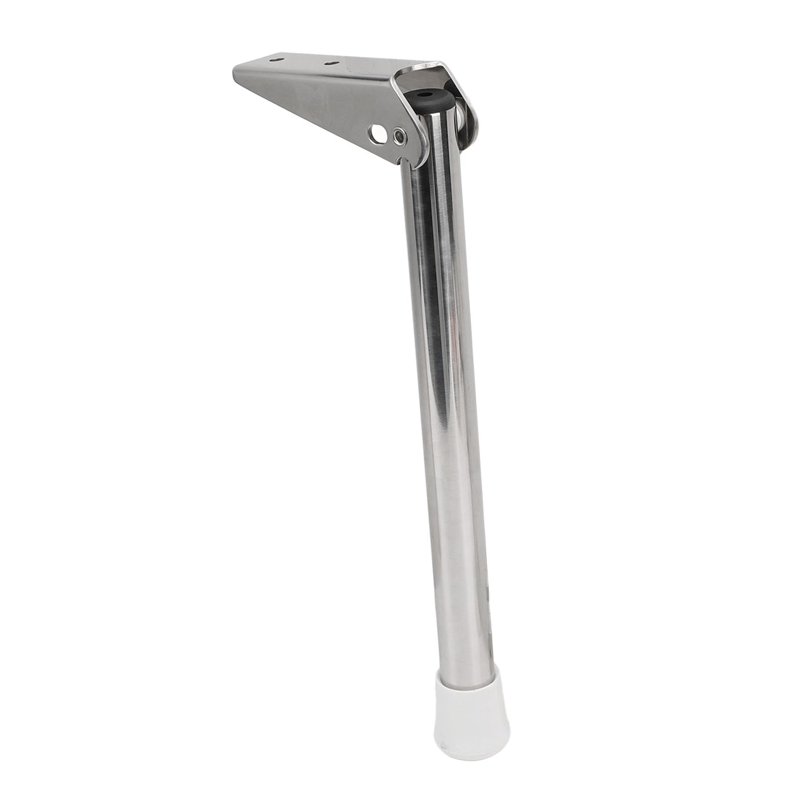 Fockety Gamba di supporto pieghevole a 90 gradi per barca, 33 cm, per barca, gambe regolabili in acciaio inox 304 con punte in gomma bianca, per uso marittimo