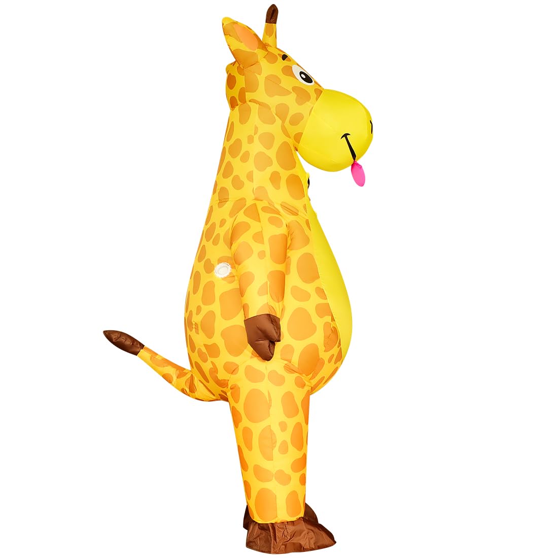 GOOSH Costume gonfiabile da giraffa per adulti, tuta intera per Halloween, tessuto traspirante, leggero e flessibile per cosplay, sfilate