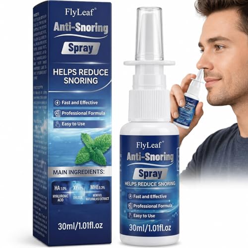 Anti Snoring Spray - Advanced Snoring Solution & Snore Stopper - Moisturizes Throat and Opens Airway for Better Breathing During Sleep - Comfortable Alternative to Anti Snoring Devices, 1 Fl Oz