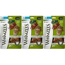 Whimzees 3 Pack of Alligator Dog Dental Chews, 24 Treats each