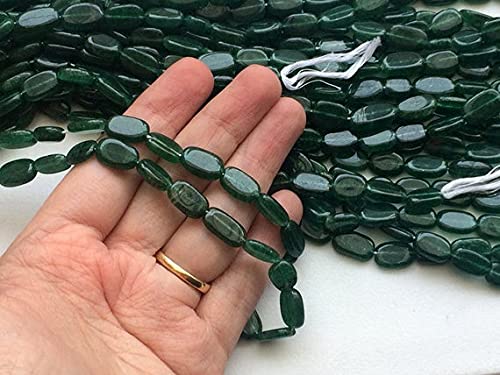 Aventurine verte en perles naturelles ovales de qualité supérieure pour vos colliers de luxe