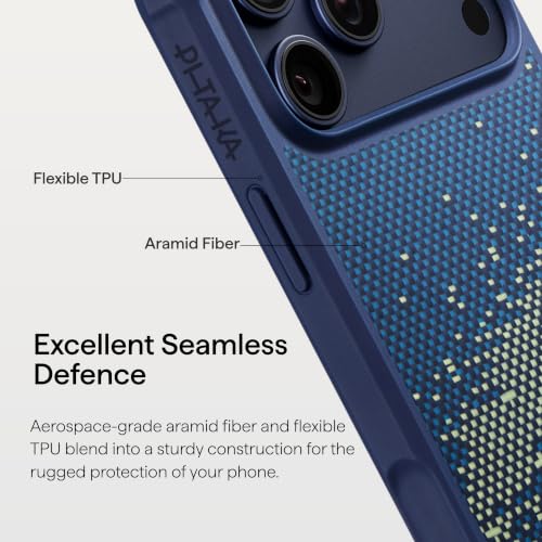 Image of pitaka for iPhone 17 Pro Case, Military-Grade Aramid, Milky Way Galaxy