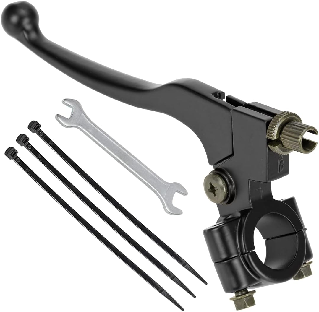 FVRITO Left Brake Handle Clutch Lever Perch for 196cc 6.5HP Coleman CT200U BT200X Trail 200 CT200U-EX CC100X CT100U Baja Motovox Monster Moto Mini Bike CRF XR 70 80 Suzuki KX65 Yamaha Pit Dirt Bike