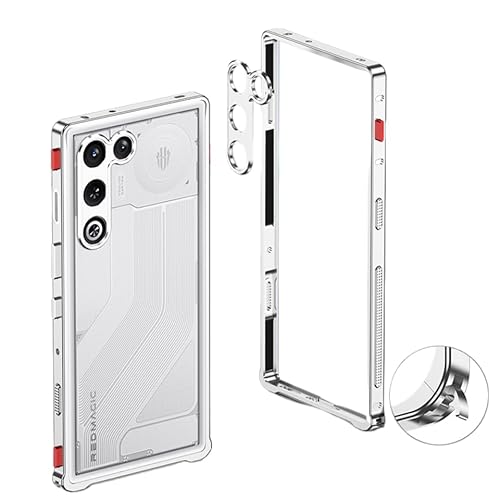 RedMagic 11 Air �Ή������o���p�[ ���M�P�[�X �y�� �V�[�z�[�X���b�N�� �l�W�Ȃ� �����^ �����^�����Y�ی�v���[�g�t�����^���t���[���J�o�[RM11A-LP-60202 (�V���o�[)