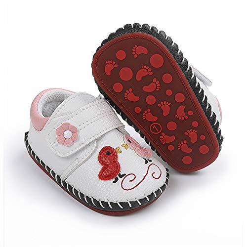 ENERCAKE Baby Boys Girls Shoes Soft Sole Walking Sneakers Cartoon Moccasins Crawling Slippers Infant Toddler Crib First Walkers(6-12 Months Infant, G-White Chicken)