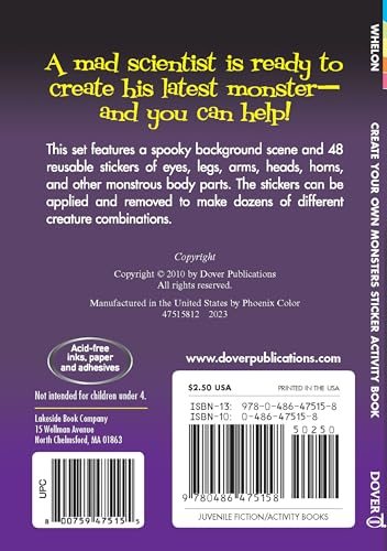 Create Your Own Monsters Sticker Activity Book 2 51nEbaYtJmL
