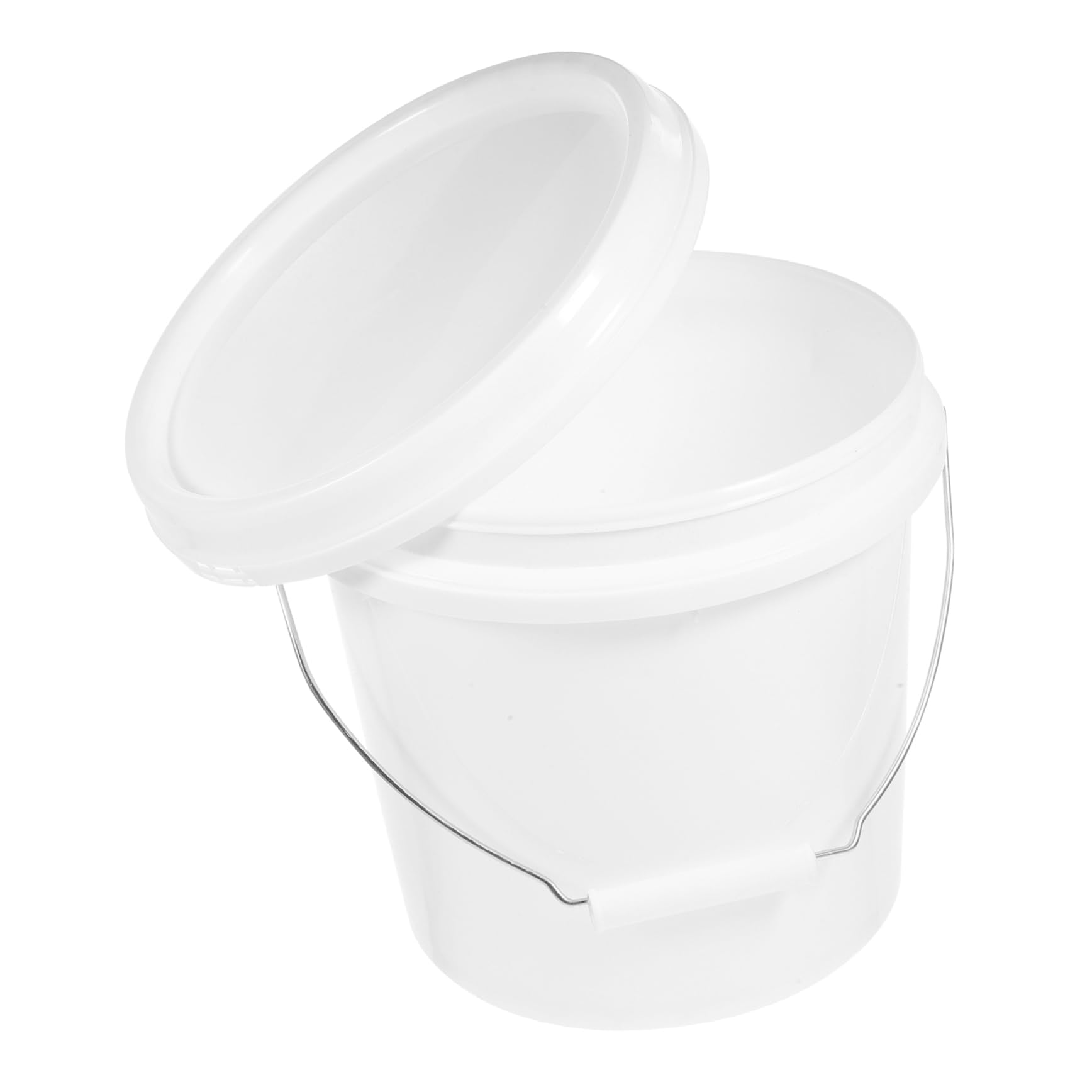 2piezas Cubo Plástico Sellado Tapa Cubeta De Pintura Conveniente y Ligera para Almacenamiento y Envasado De Alimentos