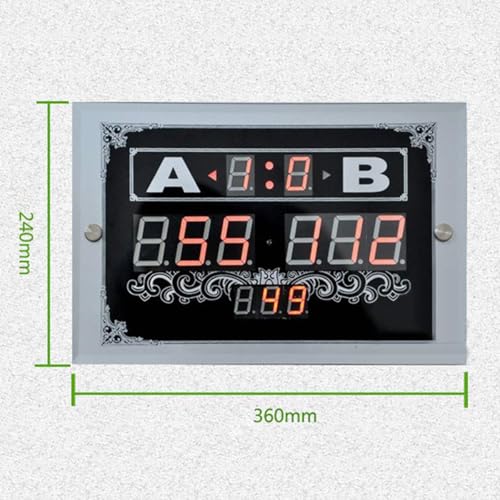 Tableau de score numérique à LED avec télécommande pour club et salon - 3