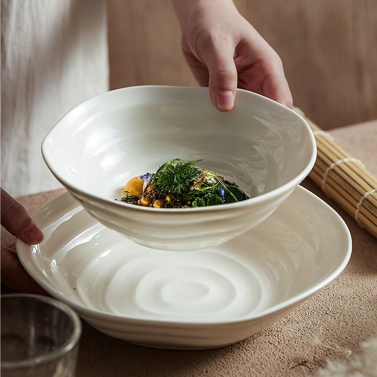 ディナープレート 特殊形状ボウル 家庭用セラミックハットボウル