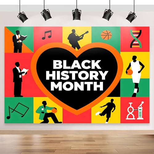 Black History Month Backdrop 7×5FT, African American Heritage Festival Photography