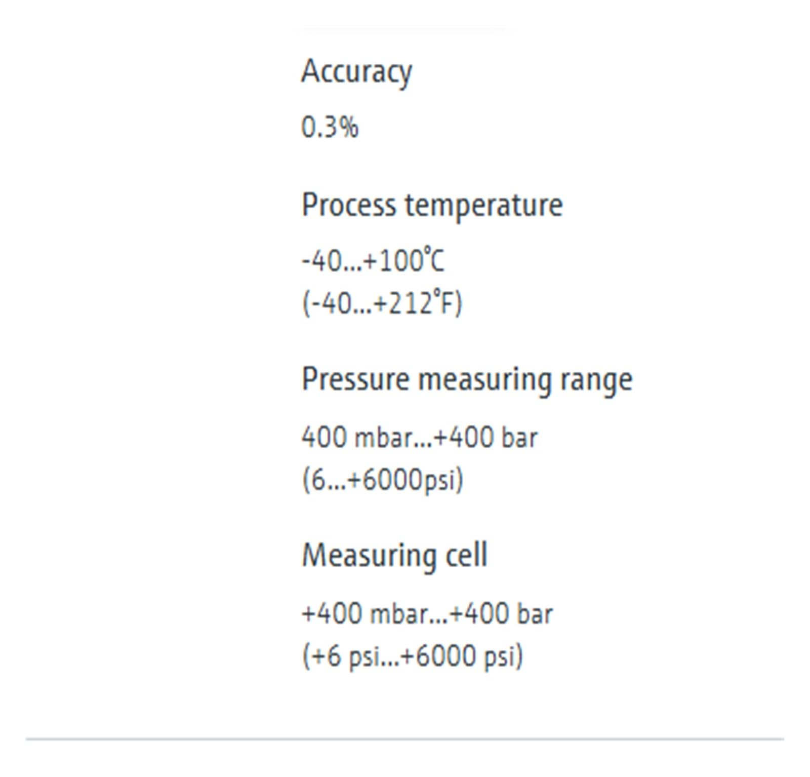Pressure Transmitter with Metal Sensor, PMP21-BA1U2PBWJJ,for Measurement in Gases Or Liquids