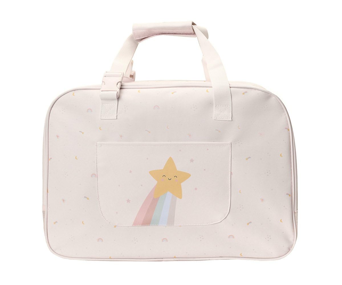 Bolsa de playa de malla antideslizante grande con bolsillo exterior y cremallera