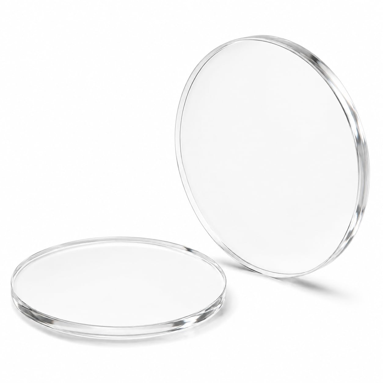 Clear Acrylic Circle Disc Round Transparent Acrylic Sheet for Cake Decorating, Frame Painting, Art Projects, DIY Crafts, Coasters & Furniture Protection (3mm Thick, 5 Inch, Pack of 2)-image-18