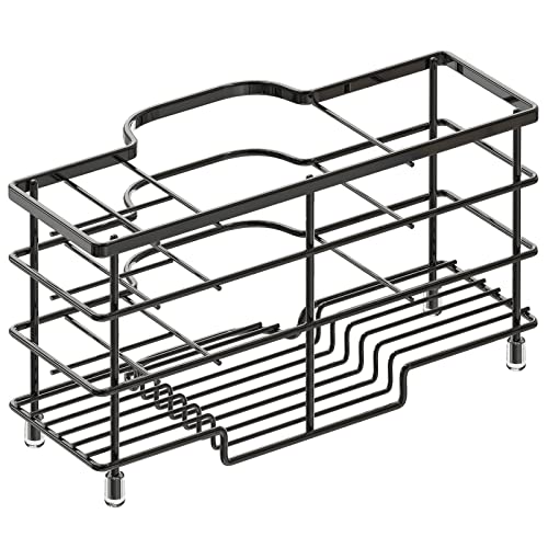 Linkidea Stainless Steel Electric Toothbrush Holder Stand, Ventilated Toothbrush Holder Toothpaste Storage Organizer, 6 Slots Multifunctional Rack For Razor, Shaver, Comb (Black Brushed Nickel) #TOP2