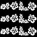 GORGECRAFT Hibiscus Fleurs Autocollants de Voiture Autocollants Hawaïens Blanc Vinyle Automobile Décoration Extérieure pour SUV Camion Moto Portes Murs Ordinateur Portable