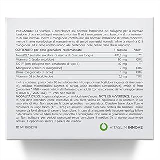 Collanol: salvaguardia della salute articolare. Formula liquida in capsula doppia. Collagene 3D + curcumina micellare. 1 caps al giorno (100 capsule)