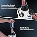 WORKPRO 2L Manual Brake Bleeder Kit, One Person Brake Fluid Vacuum Pump with 1L Brake Bleeder Bottle, 3 Master Cylinder Adapters & Funnel, Professional Brake Bleeding Tool for Most Vehicles