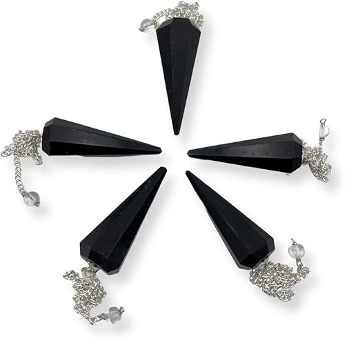 Miniatura 7 de WholesaleGemShop Péndulo facetado de cristal de piedras preciosas naturales