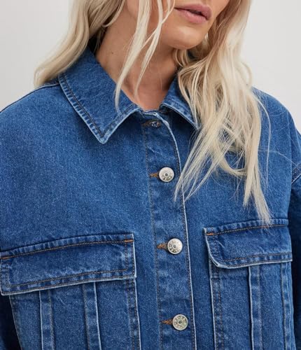 Kedera Womens Button Down Denim Shirts Casual Shirt Casual Collared Short Sleeve Western Pocket Classic Jean Shirt2