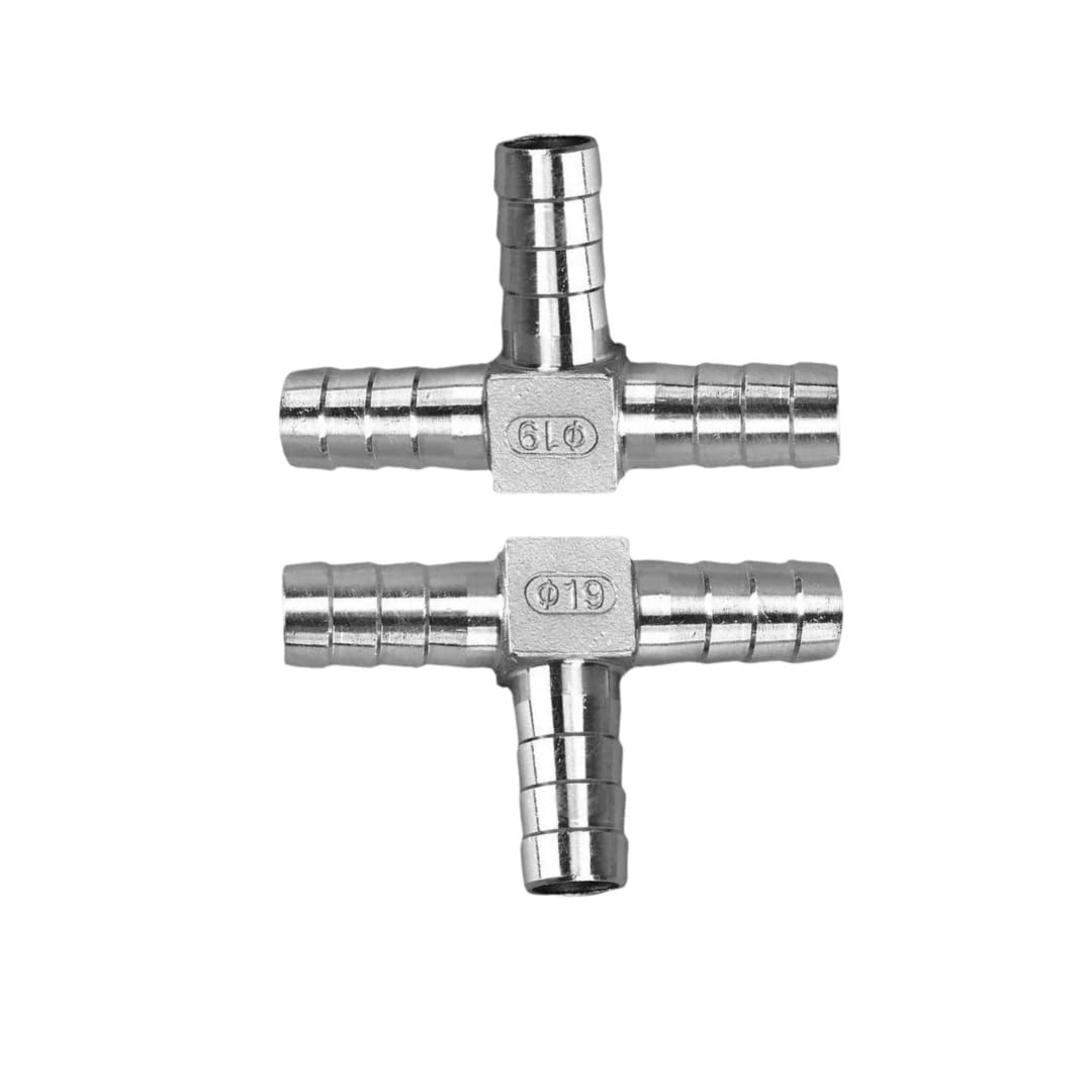 Edelstahlrohr mit Widerhaken T-Rohr mit Widerhaken aus poliertem Edelstahl 304, 3-Wege-Schlauchverteiler, Innendurchmesser 32 mm, 40, 50, Hydraulikrohr, 1 Stück(50mm)