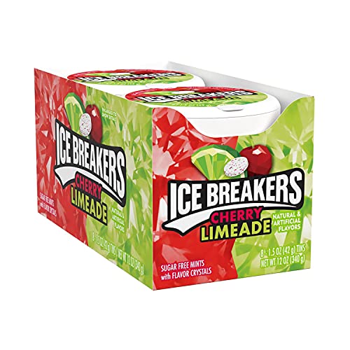 ICE BREAKERS Cherry Limeade Sugar Free Breath Mints, 1.5 Oz, 8 Count