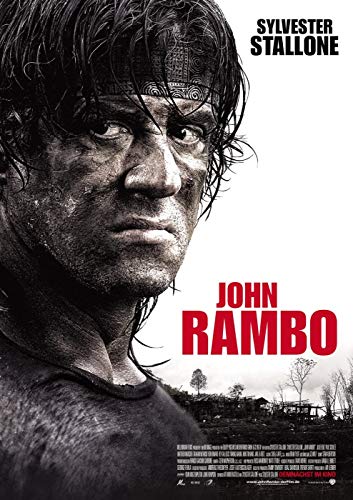 Affiche Cinéma Rambo 4 Grand Format Souvenir du Film Culte de Sylvester Stallone 2008