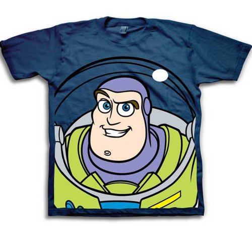 Image of Disney Baby-Boys Buzz Lightyear and Woody Big Face Toy Story T-Shirt