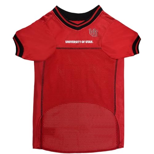 Image of Pets First Collegiate Utah Utes Dog Mesh Jersey, Medium