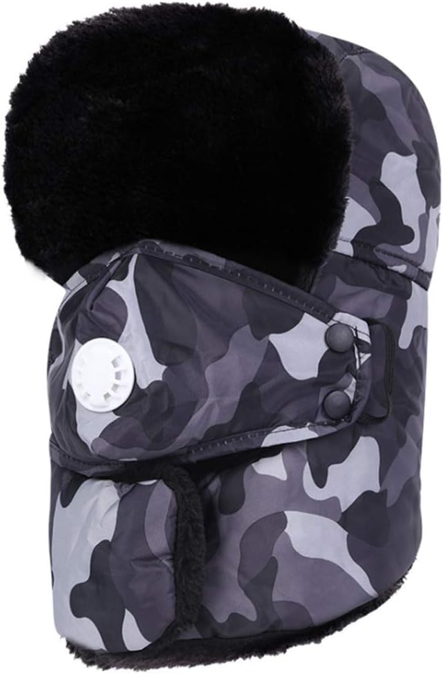 YSJOY Unisex Winter Trapper Hunting Hat Ushanka Windproof Mask Ski Hat