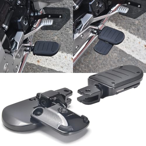 PANICAL Adjustable Footboard Highway Foot Peg Pedal Replacement Footrest For Honda Goldwing1800 GL1800 F6B Rider Footpegs Front Floorboards 2001-2026 (Balck)
