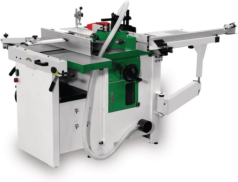 holzstar UMK 5-260 Universal Combination Machine, rear view with dust extraction hose