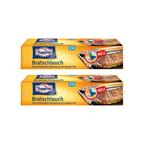 sufe Toppits Bratenschlauch (31 cm x 3 m), 2er Pack (2 x 3 m), PVC-frei,...