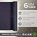 Gaiam Yoga Mat Premium Print Extra Thick Non Slip Exercise & Fitness Mat for All Types of Yoga, Pilates & Floor Workouts, Plum Sundial Layers, 6mm