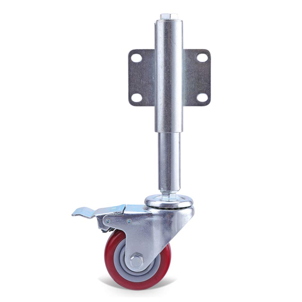 Buy 2.5inch/3inch/4inch/5inch SpringLoaded Gate Casters with Brakes